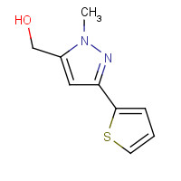 879896-49-8 (2-methyl-5-thiophen-2-ylpyrazol-3-yl)methanol chemical structure
