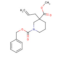 1363166-19-1 1-O-benzyl 3-O-methyl 3-prop-2-enylpiperidine-1,3-dicarboxylate chemical structure