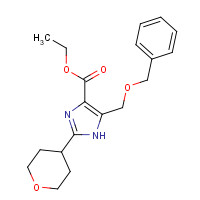 1245649-48-2 ethyl 2-(oxan-4-yl)-5-(phenylmethoxymethyl)-1H-imidazole-4-carboxylate chemical structure