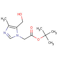 214153-44-3 tert-butyl 2-[5-(hydroxymethyl)-4-methylimidazol-1-yl]acetate chemical structure