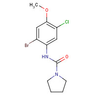 685536-72-5 N-(2-bromo-5-chloro-4-methoxyphenyl)pyrrolidine-1-carboxamide chemical structure