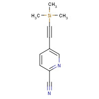 1214278-88-2 5-(2-trimethylsilylethynyl)pyridine-2-carbonitrile chemical structure