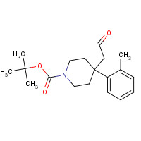 716359-28-3 tert-butyl 4-(2-methylphenyl)-4-(2-oxoethyl)piperidine-1-carboxylate chemical structure