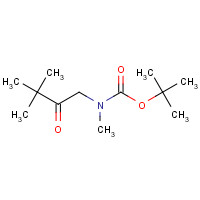 187658-96-4 tert-butyl N-(3,3-dimethyl-2-oxobutyl)-N-methylcarbamate chemical structure