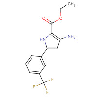 237435-72-2 ethyl 3-amino-5-[3-(trifluoromethyl)phenyl]-1H-pyrrole-2-carboxylate chemical structure