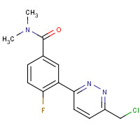 1405128-22-4 3-[6-(chloromethyl)pyridazin-3-yl]-4-fluoro-N,N-dimethylbenzamide chemical structure