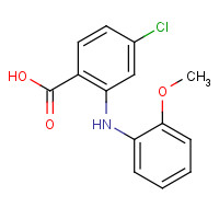 32305-23-0 4-chloro-2-(2-methoxyanilino)benzoic acid chemical structure