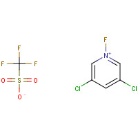 107264-06-2 3,5-dichloro-1-fluoropyridin-1-ium;trifluoromethanesulfonate chemical structure