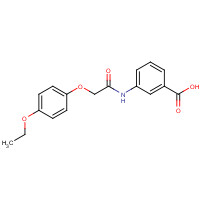 649773-76-2 3-[[2-(4-ethoxyphenoxy)acetyl]amino]benzoic acid chemical structure