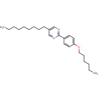 57202-56-9 2-(4-hexoxyphenyl)-5-nonylpyrimidine chemical structure
