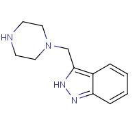 1269430-76-3 3-(piperazin-1-ylmethyl)-2H-indazole chemical structure