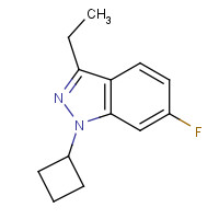 885271-96-5 1-cyclobutyl-3-ethyl-6-fluoroindazole chemical structure