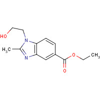 299927-12-1 ethyl 1-(2-hydroxyethyl)-2-methylbenzimidazole-5-carboxylate chemical structure