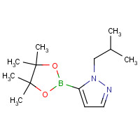 847818-75-1 1-(2-methylpropyl)-5-(4,4,5,5-tetramethyl-1,3,2-dioxaborolan-2-yl)pyrazole chemical structure