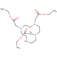 114873-52-8 ethyl 2-[4,7-bis(2-ethoxy-2-oxoethyl)-1,4,7,10-tetrazacyclododec-1-yl]acetate chemical structure