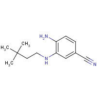 864274-40-8 4-amino-3-(3,3-dimethylbutylamino)benzonitrile chemical structure