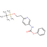 1419602-92-8 phenyl N-[6-[2-[tert-butyl(dimethyl)silyl]oxyethyl]pyridin-3-yl]carbamate chemical structure