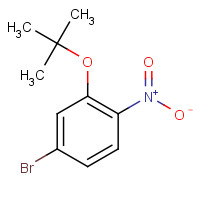 1187386-34-0 4-bromo-2-[(2-methylpropan-2-yl)oxy]-1-nitrobenzene chemical structure