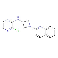 1350607-87-2 3-chloro-N-(1-quinolin-2-ylazetidin-3-yl)pyrazin-2-amine chemical structure