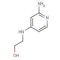 1313726-75-8 2-[(2-aminopyridin-4-yl)amino]ethanol chemical structure