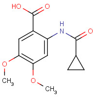 496913-51-0 2-(cyclopropanecarbonylamino)-4,5-dimethoxybenzoic acid chemical structure