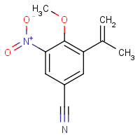 942216-07-1 4-methoxy-3-nitro-5-prop-1-en-2-ylbenzonitrile chemical structure