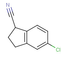 132205-76-6 5-chloro-2,3-dihydro-1H-indene-1-carbonitrile chemical structure
