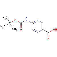891782-63-1 5-[(2-methylpropan-2-yl)oxycarbonylamino]pyrazine-2-carboxylic acid chemical structure