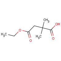 121925-55-1 4-ethoxy-2,2-dimethyl-4-oxobutanoic acid chemical structure