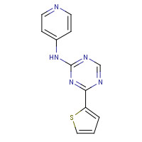 333728-77-1 N-pyridin-4-yl-4-thiophen-2-yl-1,3,5-triazin-2-amine chemical structure
