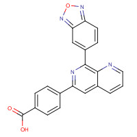 426268-06-6 4-[8-(2,1,3-benzoxadiazol-5-yl)-1,7-naphthyridin-6-yl]benzoic acid chemical structure