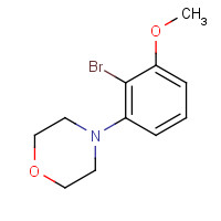 1444745-62-3 4-(2-bromo-3-methoxyphenyl)morpholine chemical structure