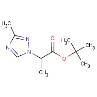 1190392-53-0 tert-butyl 2-(3-methyl-1,2,4-triazol-1-yl)propanoate chemical structure