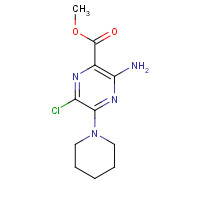 256414-79-6 methyl 3-amino-6-chloro-5-piperidin-1-ylpyrazine-2-carboxylate chemical structure
