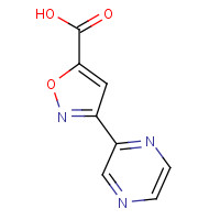 1014629-95-8 3-pyrazin-2-yl-1,2-oxazole-5-carboxylic acid chemical structure