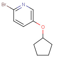 1144110-16-6 2-bromo-5-cyclopentyloxypyridine chemical structure