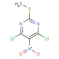 1979-96-0 4,6-dichloro-2-methylsulfanyl-5-nitropyrimidine chemical structure