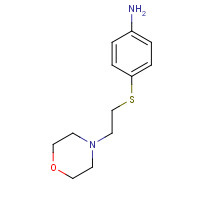 887089-51-2 4-(2-morpholin-4-ylethylsulfanyl)aniline chemical structure