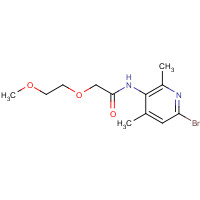 1093352-39-6 N-(6-bromo-2,4-dimethylpyridin-3-yl)-2-(2-methoxyethoxy)acetamide chemical structure