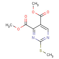 132973-51-4 dimethyl 2-methylsulfanylpyrimidine-4,5-dicarboxylate chemical structure