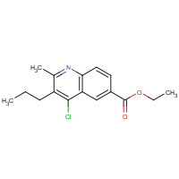 5685-70-1 ethyl 4-chloro-2-methyl-3-propylquinoline-6-carboxylate chemical structure