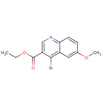 872714-50-6 ethyl 4-bromo-6-methoxyquinoline-3-carboxylate chemical structure