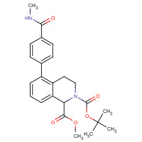 1430564-12-7 2-O-tert-butyl 1-O-methyl 5-[4-(methylcarbamoyl)phenyl]-3,4-dihydro-1H-isoquinoline-1,2-dicarboxylate chemical structure