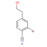1374358-11-8 2-bromo-4-(2-hydroxyethyl)benzonitrile chemical structure