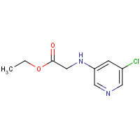 342603-16-1 ethyl 2-[(5-chloropyridin-3-yl)amino]acetate chemical structure