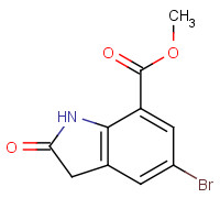 898747-32-5 methyl 5-bromo-2-oxo-1,3-dihydroindole-7-carboxylate chemical structure