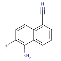 1240642-73-2 5-amino-6-bromonaphthalene-1-carbonitrile chemical structure