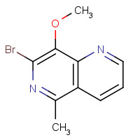 1422974-54-6 7-bromo-8-methoxy-5-methyl-1,6-naphthyridine chemical structure