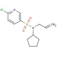 1179120-32-1 6-chloro-N-cyclopentyl-N-prop-2-enylpyridine-3-sulfonamide chemical structure