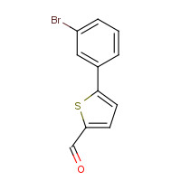 38401-72-8 5-(3-bromophenyl)thiophene-2-carbaldehyde chemical structure